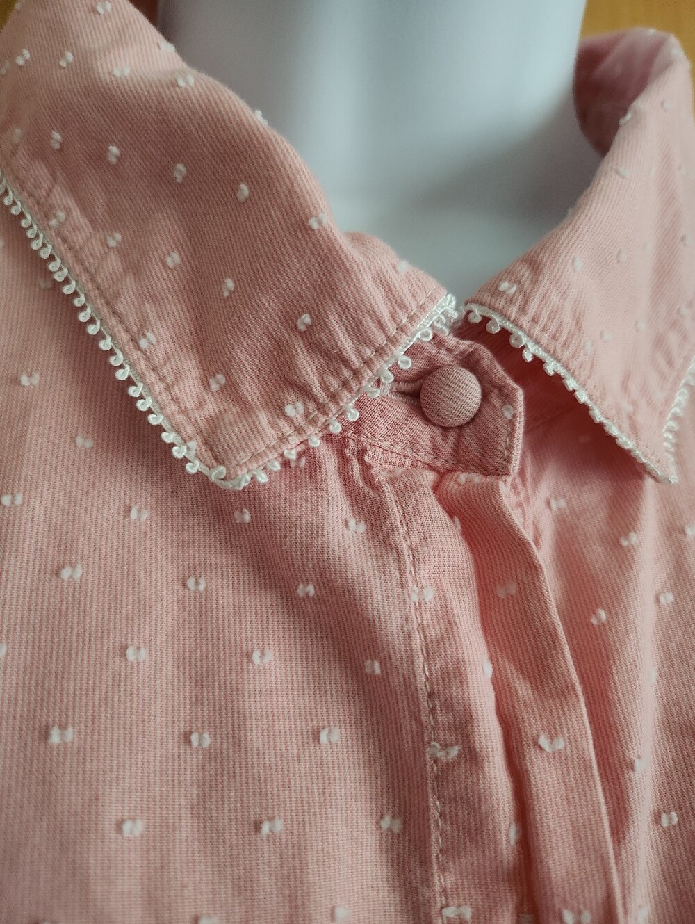VS Cotton Long-Sleeve Button-Up Sleep Shirt Size XL - Picture 2 of 10